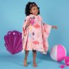 Kids Poncho Towel Swimming Pool Hooded Bath Towel Changing Robe Quick Dry Soft Microfiber 55 x 40 inch Under The Sea Print