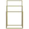 Freestanding Towel Rack Gold 18.9"x9.4"x31.1" Iron