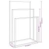Freestanding Towel Rack Gold 18.9"x9.4"x31.1" Iron