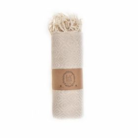 Malta Beach Towel (Color: Beige, size: 38'' x 70'')