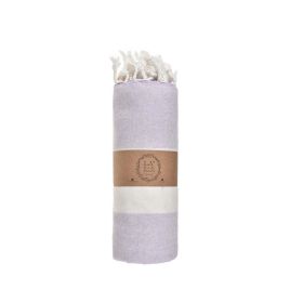 Violet Beach Towel (Color: Lilac, size: 38" x 70")