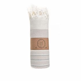 Eftelia Beach Towel (Color: Beige, size: 38'' x 70'')
