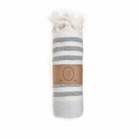 Ephesus Beach Towel (Color: Gray, size: 38'' x 70'')