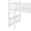 Twin Loft Bed with Slide;  House Bed with Slide