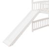 Twin Loft Bed with Slide;  House Bed with Slide