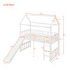 Twin Loft Bed with Slide;  House Bed with Slide