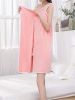 1pc Quick Drying Wearable Bath Towel with Bowknot for Adults