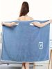 1pc Quick Drying Wearable Bath Towel with Bowknot for Adults