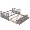 Full size Daybed with Twin size Trundle and Drawers;  Full Size
