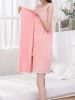 1pc Quick Drying Wearable Bath Towel with Bowknot for Adults