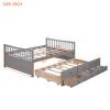 Full size Daybed with Twin size Trundle and Drawers;  Full Size