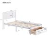 Twin Size Platform Bed with Under-bed Drawer