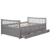 Full size Daybed with Twin size Trundle and Drawers;  Full Size