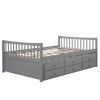 Full size Daybed with Twin size Trundle and Drawers;  Full Size