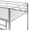 Twin over Twin Metal Bunk Bed;  Low Bunk Bed with Ladder