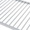 Twin over Twin Metal Bunk Bed;  Low Bunk Bed with Ladder